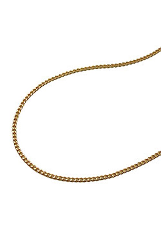 NECKLACE THIN CURB CHAIN GOLD PLATED