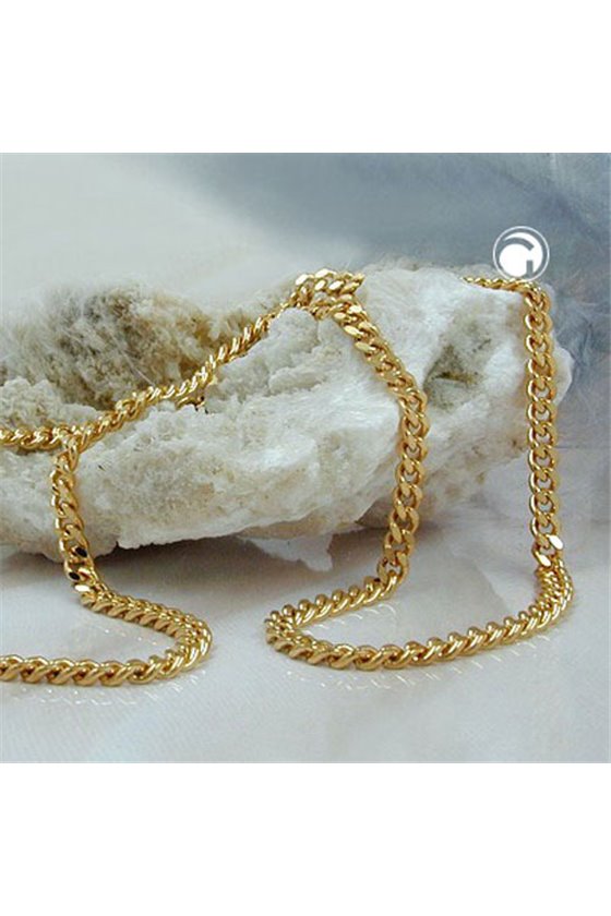 NECKLACE CURB CHAIN GOLD PLATED 50CM