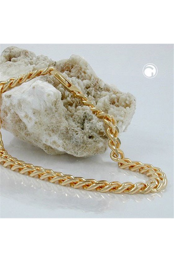BRACELET CURB CHAIN GOLD PLATED 23CM
