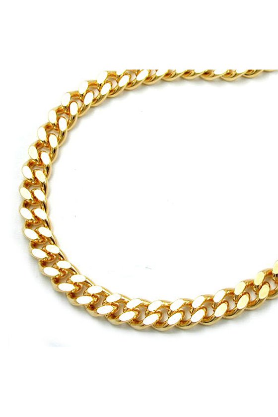 BRACELET CURB CHAIN GOLD PLATED 21CM