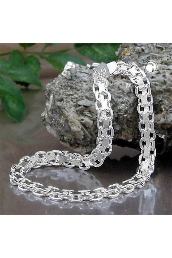 BRACELET BISMARK CHAIN SILVER 925 19CM