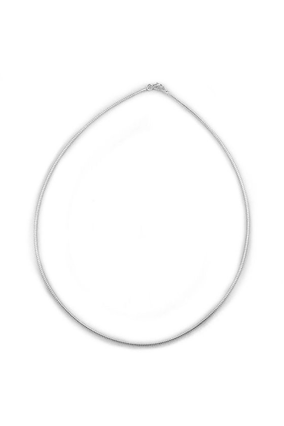 NECKLACE OMEGA CHAIN ROUND SILVER 925 45CM