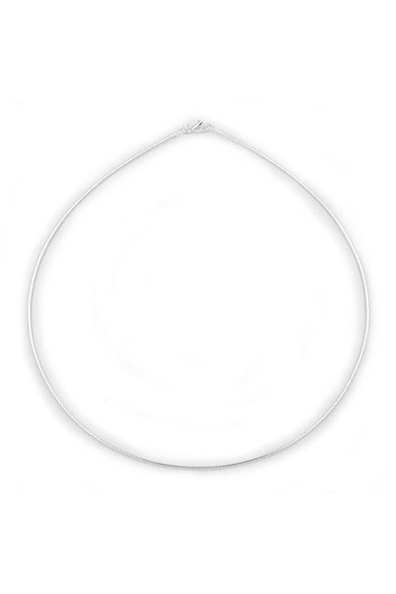 NECKLACE OMEGA CHAIN ROUND SILVER 925 42CM