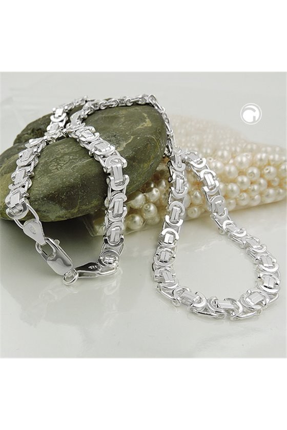 BYZANTINE CHAIN FLAT SILVER 925