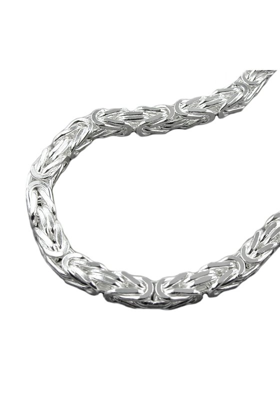 BYZANTINE CHAIN 8MM 60CM SILVER 925