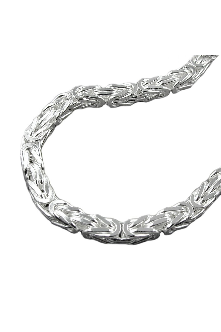 BYZANTINE CHAIN 8MM 60CM SILVER 925