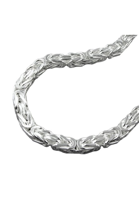 BYZANTINE CHAIN 8MM 60CM SILVER 925