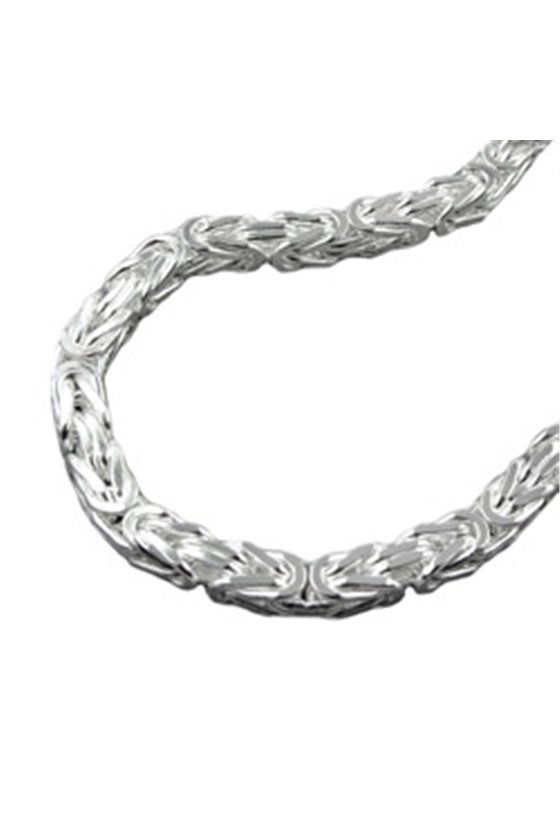 BYZANTINE CHAIN 8MM 60CM SILVER 925