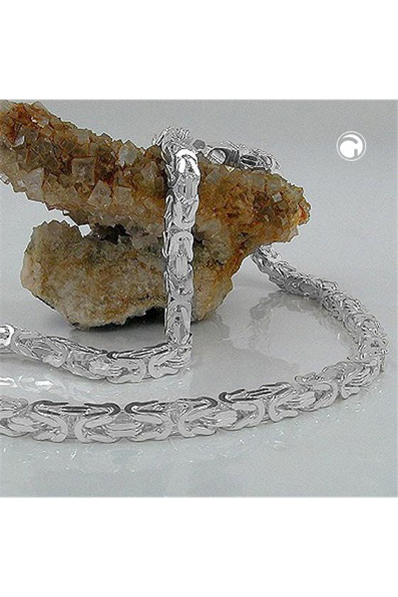 NECKLACE BYZANTINE CHAIN 7MM SILVER 925