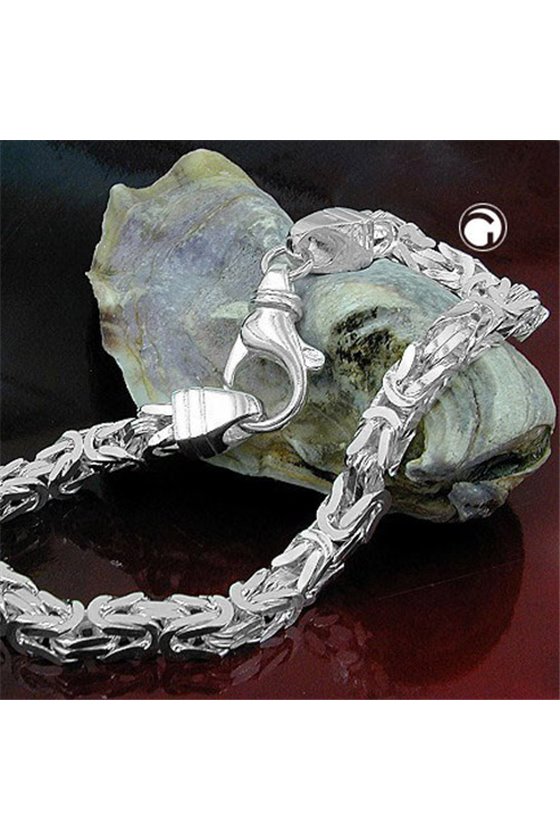 BRACELET BYZANTINE CHAIN SILVER 925 23CM