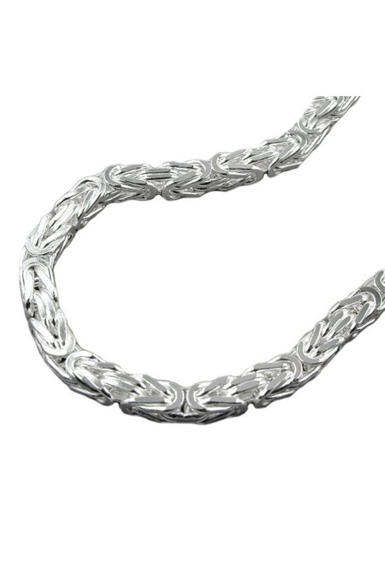 BRACELET BYZANTINE CHAIN SILVER 925 23CM