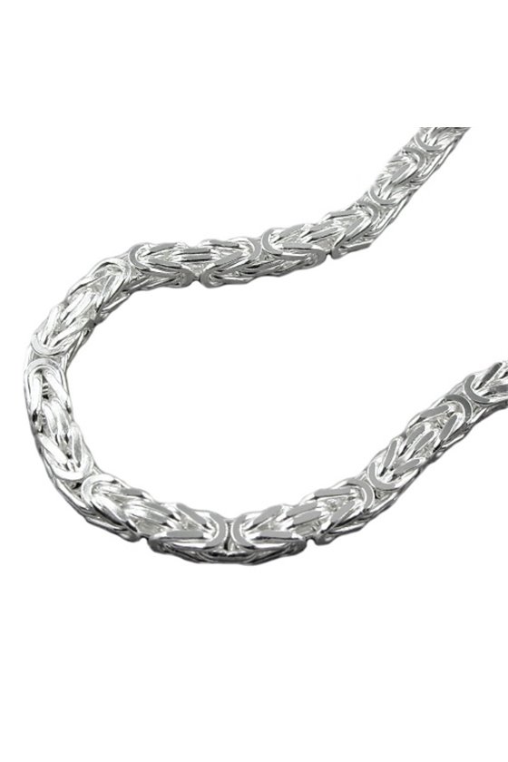 BRACELET BYZANTINE CHAIN 4MM SILVER 925 19CM