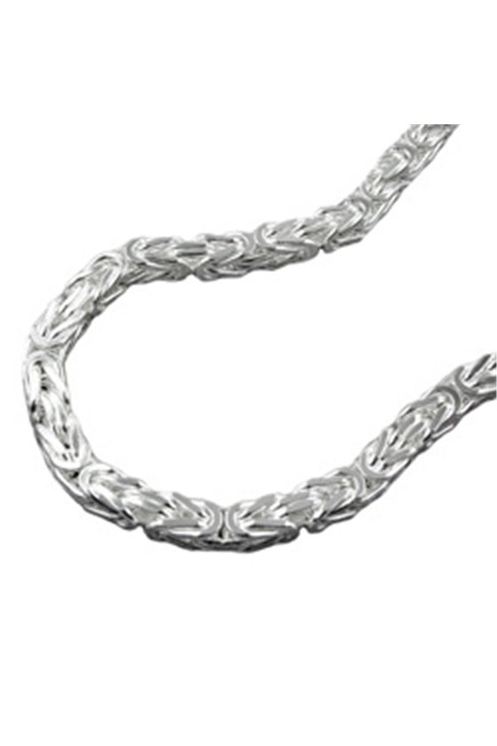 BRACELET BYZANTINE CHAIN 4MM SILVER 925 19CM