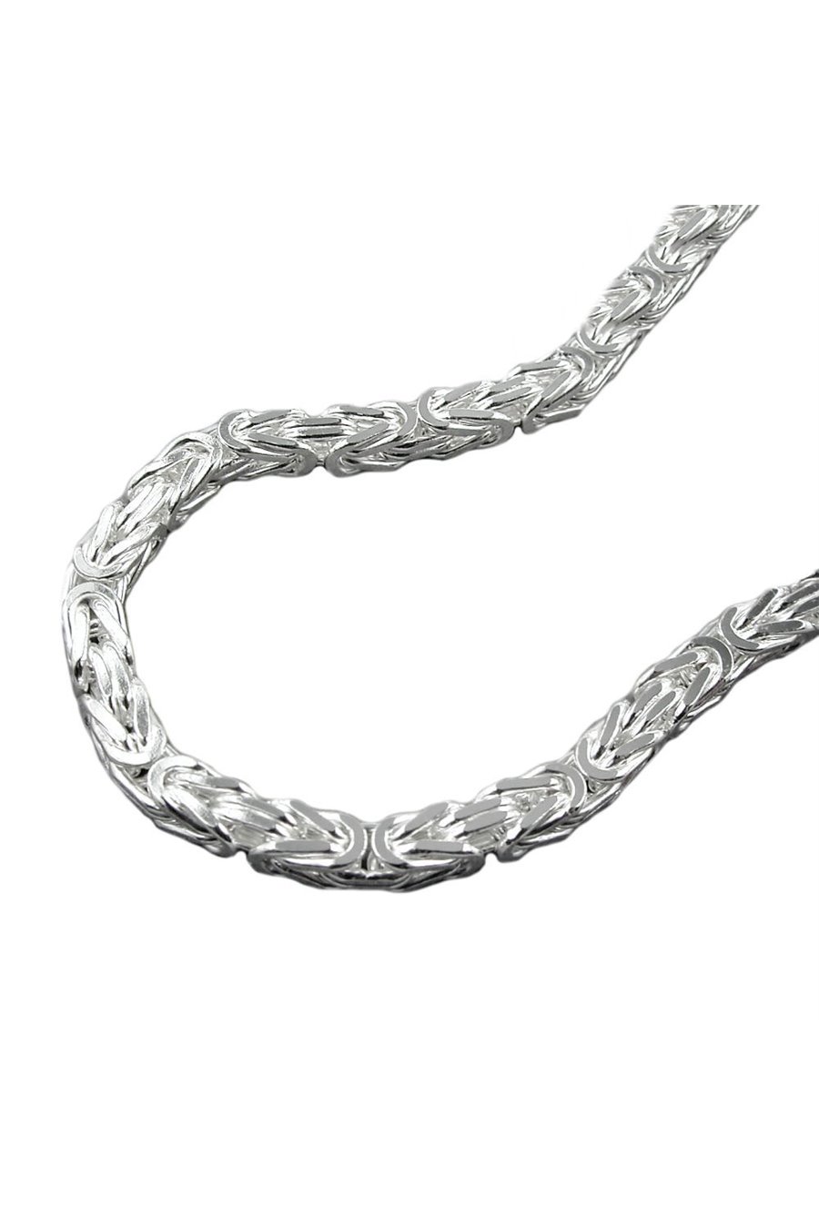 BRACELET BYZANTINE CHAIN 3 MM SQUARE SILVER 925 19CM