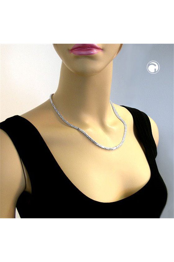 BRACELET BYZANTINE CHAIN 3MM SILVER 925 21CM