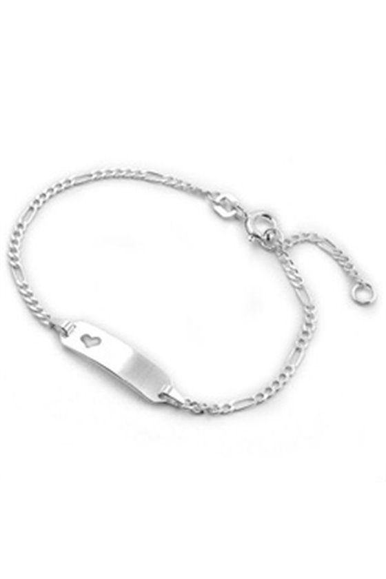 ID BRACELET FIGARO CHAIN SILVER 925