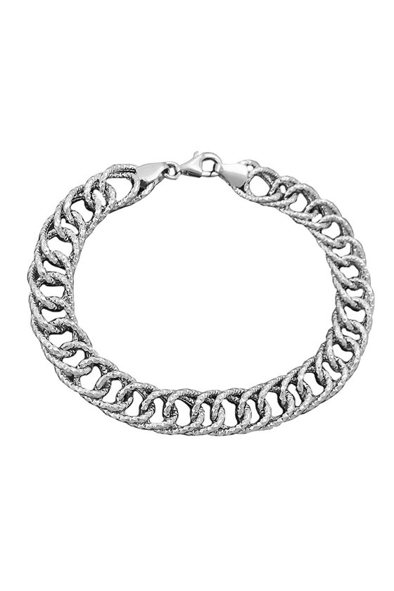 BRACELET FANCY PATTERN SILVER 925 19CM