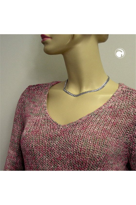 NECKLACE MATTE FINISHED/ POLISHED SILVER 925 43CM