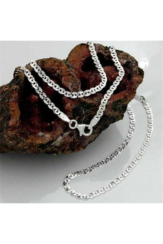 FANTASY CHAIN FLOWERS SILVER 925 42CM