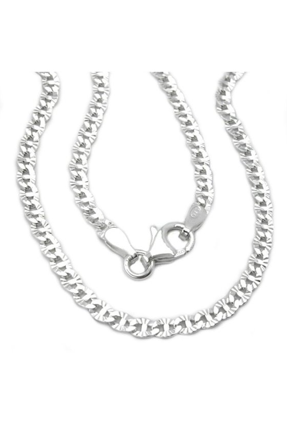 FANTASY CHAIN FLOWERS SILVER 925 42CM