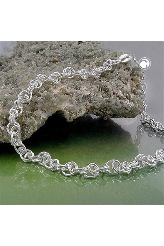 BRACELET FANCY CHAIN SILVER 925 19CM