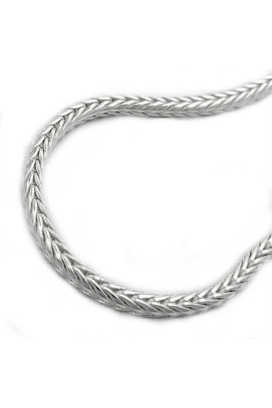 NECKLACE FOX TAIL CHAIN SILVER 925 60CM