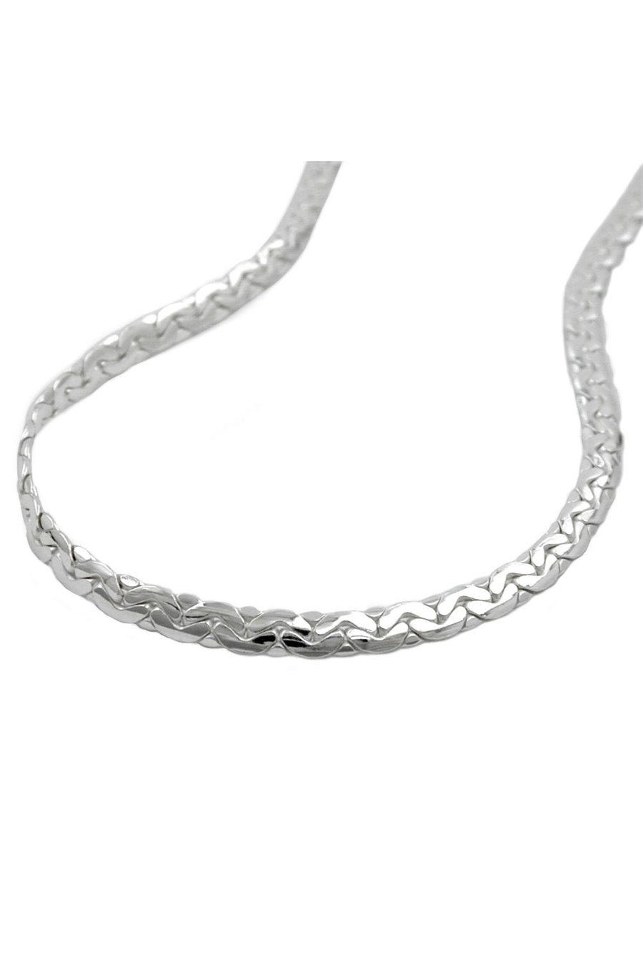 BRACELET FLAT COBRA CHAIN SILVER 925 19CM