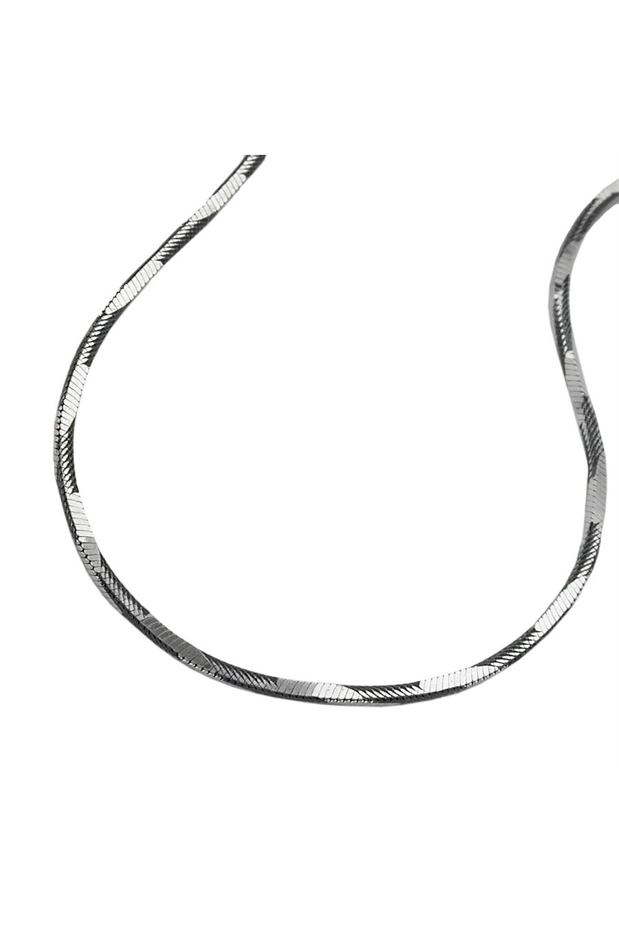 NECKLACE SQUARE SNAKE CHAIN SILVER 925 40CM