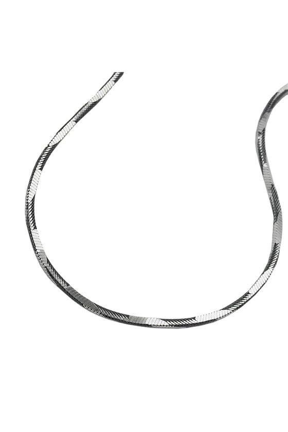 BRACELET EDGED SNAKE CHAIN SILVER 925 19CM