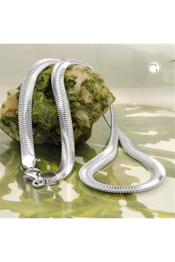 FLAT SNAKE CHAIN SILVER 925 42CM