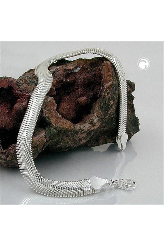 BRACELET FLAT SNAKE CHAIN SILVER 925 19CM