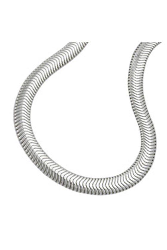 BRACELET FLAT SNAKE CHAIN SILVER 925 19CM