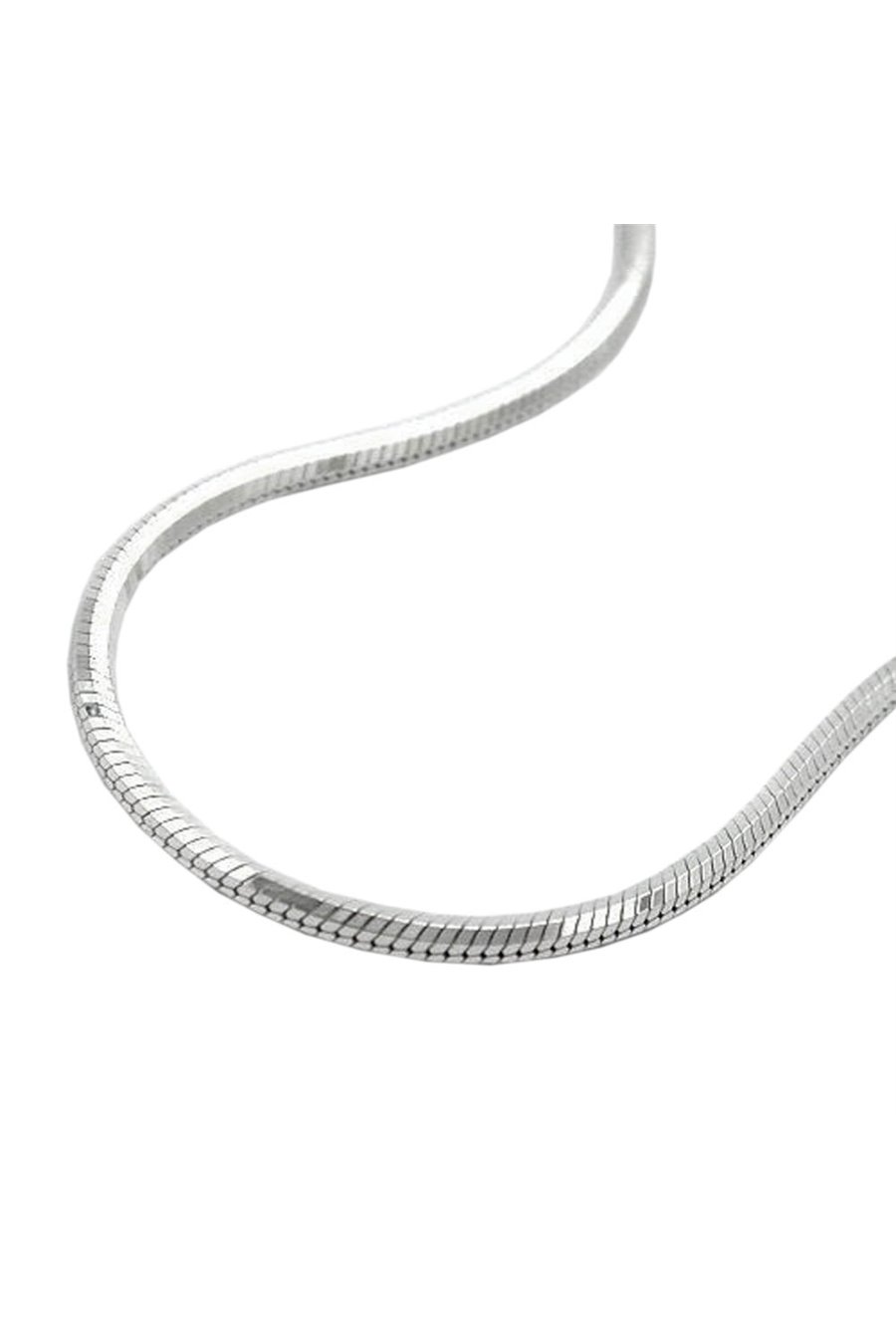 NECKLACE SQUARE SNAKE CHAIN SILVER 925 50CM