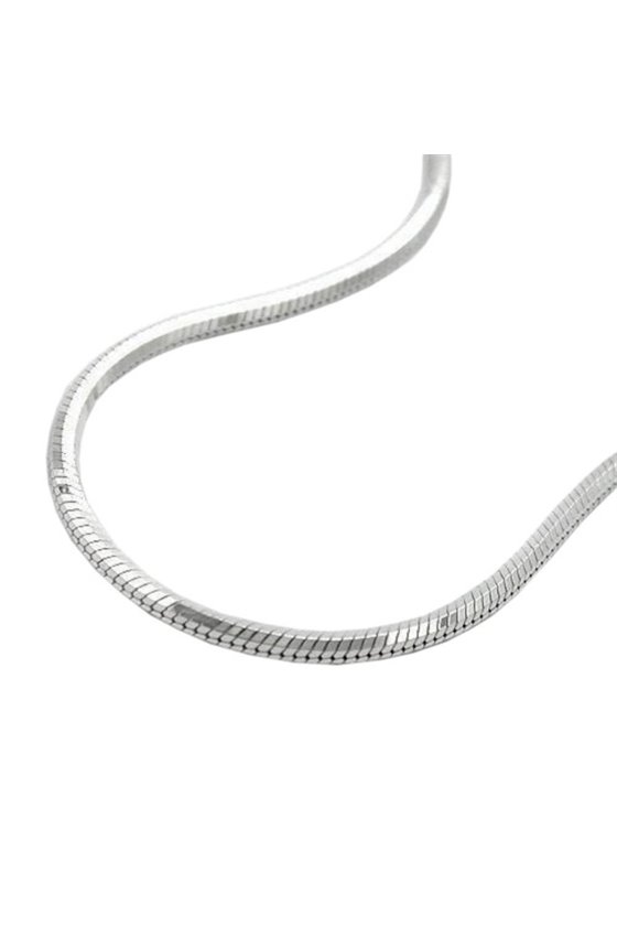 NECKLACE SQUARE SNAKE CHAIN SILVER 925 50CM