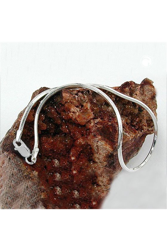 BRACELET SQUARE SNAKE CHAIN SILVER 925 19CM