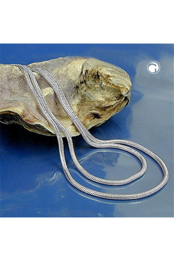 BRACELET ROUND SNAKE CHAIN SILVER 925 21CM