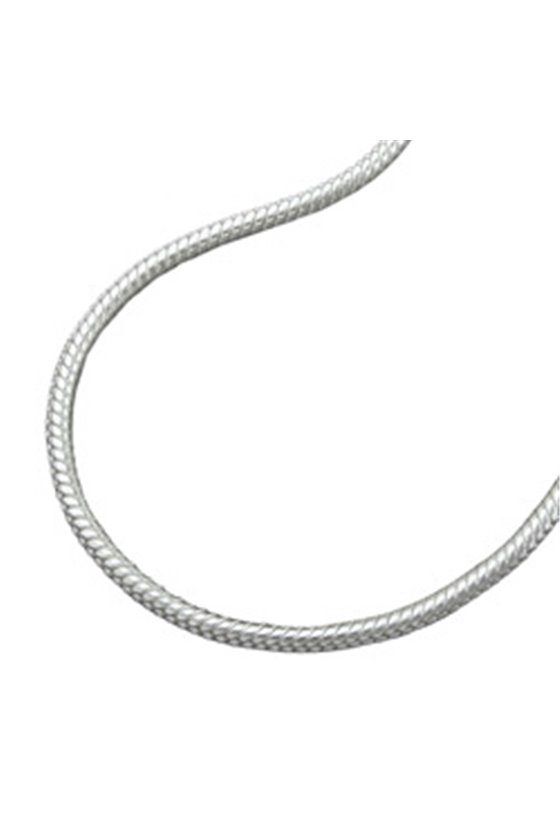 BRACELET ROUND SNAKE CHAIN 1.3 MM SILVER 925 19CM