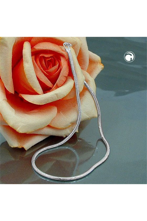 BRACELET ROUND SNAKE CHAIN SILVER 925 21CM