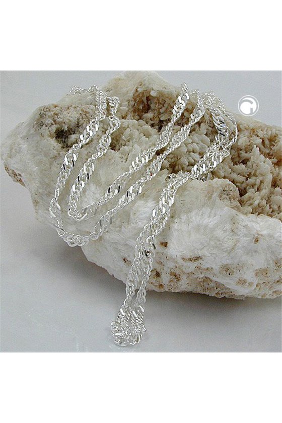 BRACELET SINGAPORE CHAIN SILVER 925 21CM