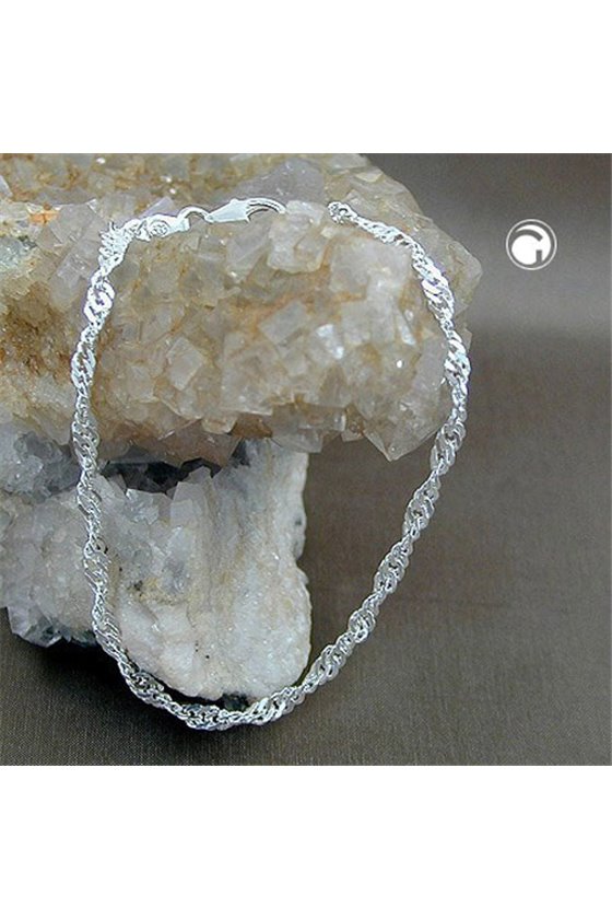 BRACELET SINGAPORE CHAIN SILVER 925 19CM