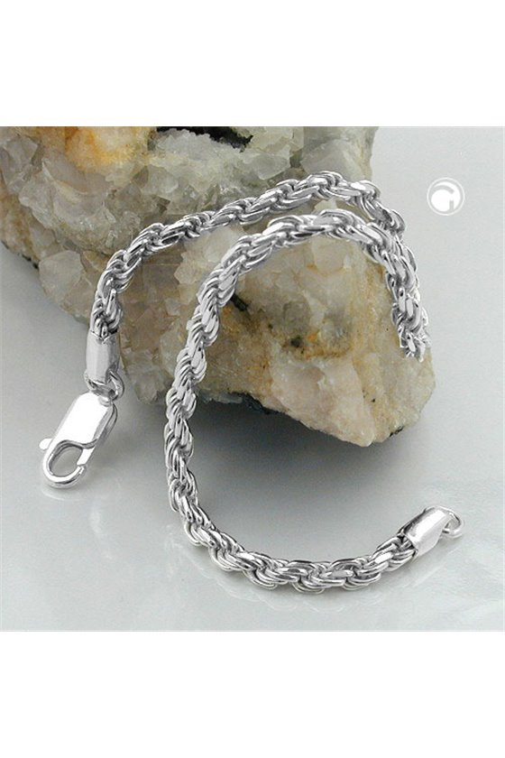 BRACELET TIGHT ROPE CHAIN SILVER 925 19CM