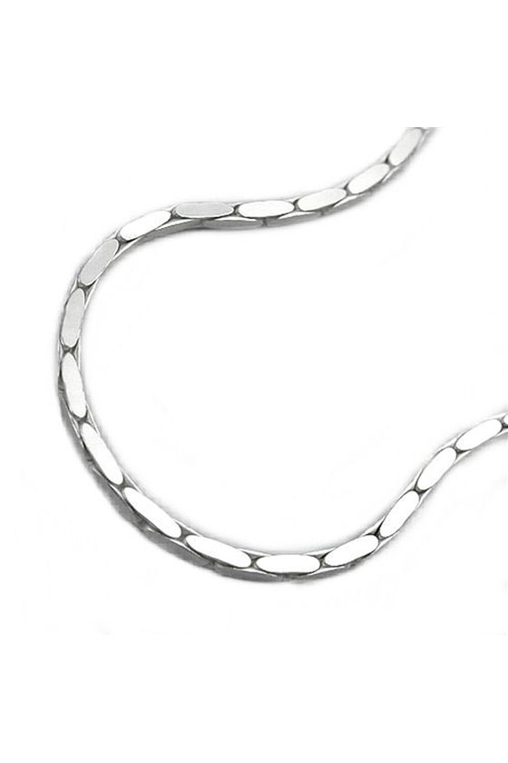 BRACELET EDGED COBRA CHAIN SILVER 925 19CM