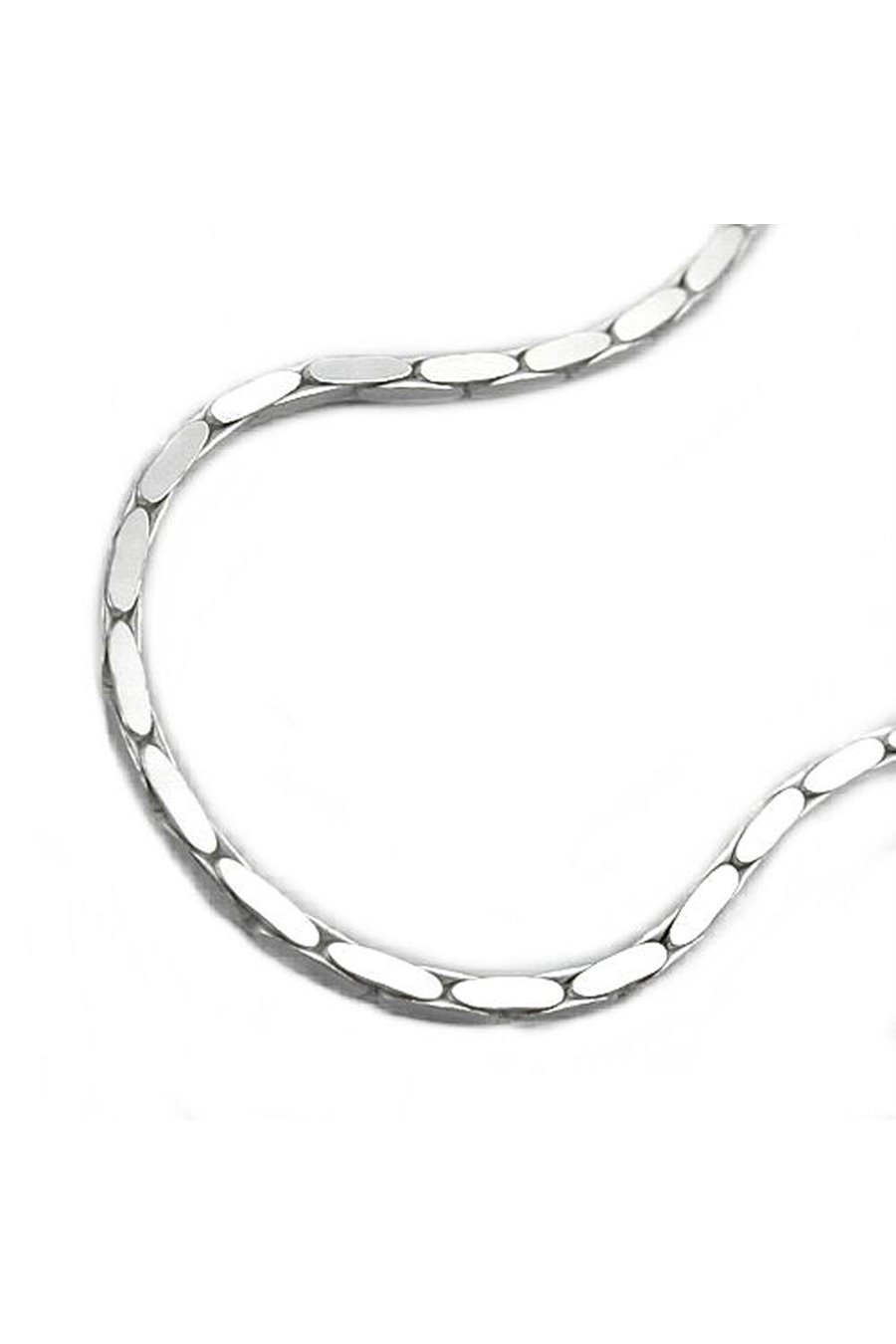 BRACELET EDGED COBRA CHAIN SILVER 925 19CM