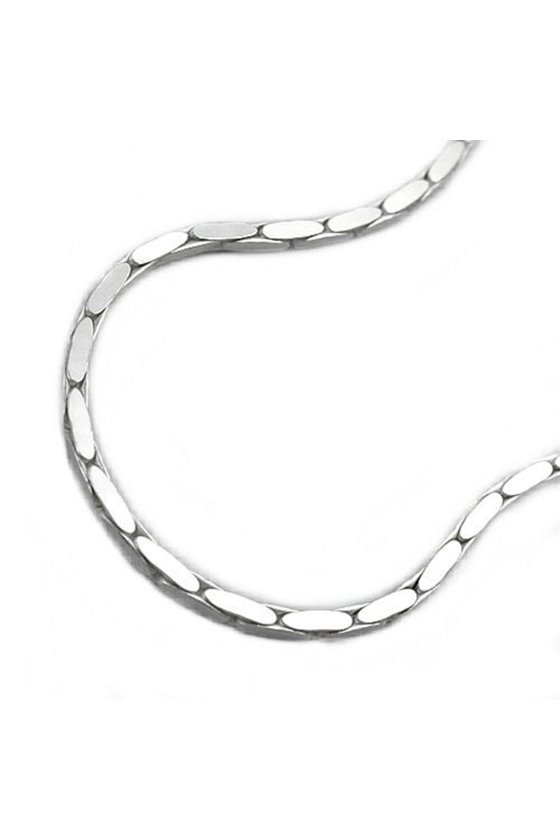 BRACELET EDGED COBRA CHAIN SILVER 925 19CM