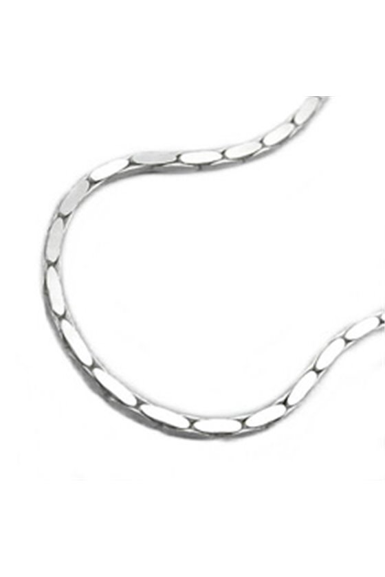 BRACELET EDGED COBRA CHAIN SILVER 925 19CM