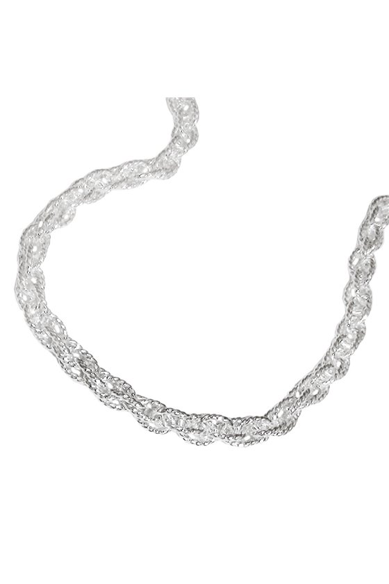 NECKLACE DOUBLE ANCHOR 45CM SILVER 925