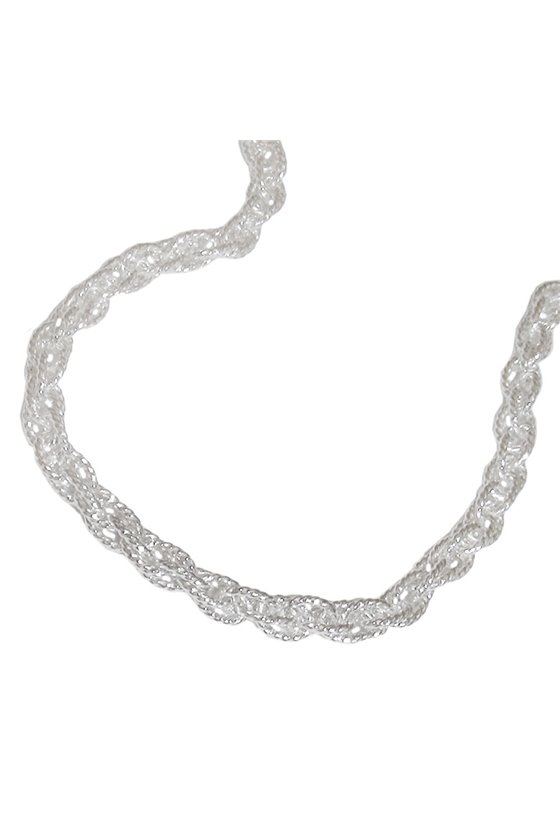 NECKLACE DOUBLE ANCHOR 50CM SILVER 925