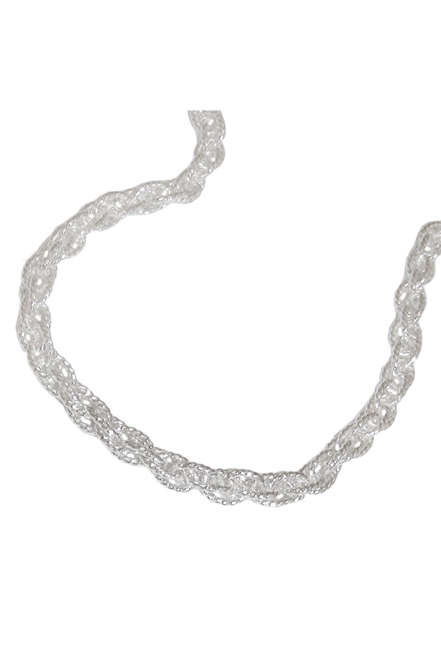 NECKLACE DOUBLE ANCHOR 50CM SILVER 925