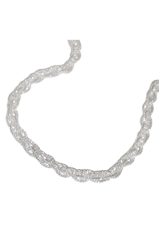 NECKLACE DOUBLE ANCHOR 50CM SILVER 925