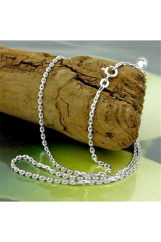 NECKLACE THIN ANCHOR CHAIN SILVER 925 45CM